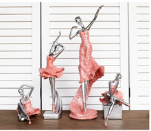 Load image into Gallery viewer, Nordic Sculpture Ballerina Statue Book Shelf Accessories x2 - Office Home & Living