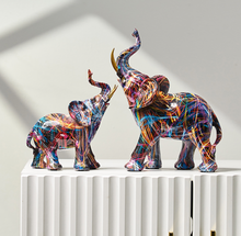 Load image into Gallery viewer, Nordic Sculpture Designer Elephant Statue x2 Book Shelf Accessories - Office Home & Living