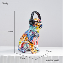 Load image into Gallery viewer, Nordic Sculpture Designer Dogs Statue x2 Book Shelf Accessories - Office Home & Living