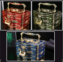 Load image into Gallery viewer, Arna's Luxury Jewellery Box Mirrored with 3 Layers (4 Colours)