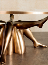Load image into Gallery viewer, Italian Style Glass Stainless Steel Coffee Table