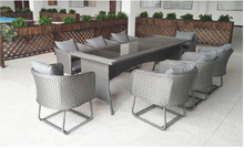 Load image into Gallery viewer, Luxury Plus Furniture - Nordic Minimalist Tables And Chairs 2.4M x 8 Chairs (Balcony, Patio, Courtyard)