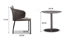 Load image into Gallery viewer, Luxury Plus Furniture - Minimalist Rattan Table And 2 Chairs (Balcony, Patio, Courtyard)