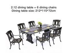 Load image into Gallery viewer, Luxury Plus Furniture - Classical Table & 8 Chairs (Balcony, Patio, Courtyard)
