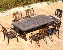 Load image into Gallery viewer, Luxury Plus Furniture - Classical Table & 8 Chairs (Balcony, Patio, Courtyard)