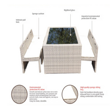 Load image into Gallery viewer, Luxury Plus Furniture - Minimalist Rattan 6 Chairs + Table (Balcony, Patio, Courtyard)