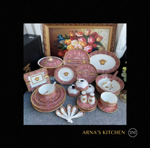 Load image into Gallery viewer, "Arna Lisa" Royal Collection - Luxury 43 Piece Bone China Dinnerware Highest Quality
