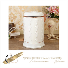 Load image into Gallery viewer, "Arna Royal Vintage Collection" Luxury Pedal Golden Range 10L Trash Rubbish Bin