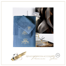 Load image into Gallery viewer, 2021 Luxury New High-Grade 100% Cotton Towel Set - Embroidery - 3 Piece