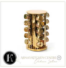 Load image into Gallery viewer, "Arna Lisa" Royal Collection - Luxury Rotary Seasoning Set 20 High Quality Red/Gold/Silver