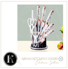 Load image into Gallery viewer, "Arna Lisa" Royal Collection - Luxury Top End Knife Set - Master Series 9 Piece