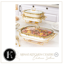 Load image into Gallery viewer, "Arna Lisa" Royal Collection - Luxury Stock Pot + Cover, Casserole Pot Set + Rack - Small