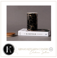 Load image into Gallery viewer, "Arna Lisa" Royal Collection - Black Marble Pattern Ceramics Storage Bottles Sealed Jars And Bamboo Lid Home Kitchen Storage Can Container
