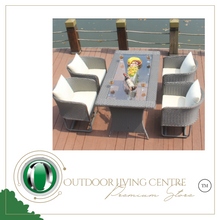 Load image into Gallery viewer, Luxury Plus Furniture - Nordic Minimalist Tables And Chairs 1.5M x 4 Chairs (Balcony, Patio, Courtyard)