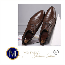 Load image into Gallery viewer, British Slip On Split Leather Pointed Toe Shoes Business Wedding Formal Shoes - Many Colours & Sizes
