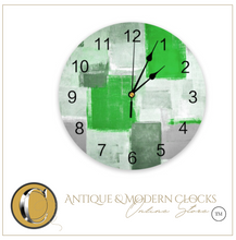 Load image into Gallery viewer, Deluxe "Arna Royal Clock Collection" Oil Painting Abstract Geometric Wall Clock - Many Colours