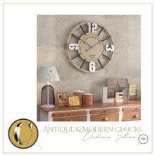 Load image into Gallery viewer, Deluxe "Arna Royal Clock Collection" Wooden Classic Vintage Wall Clock