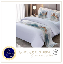 Load image into Gallery viewer, "Arna Royal LUXURY Collection" Hotel Quality Bed Runner/Scarf & 2 Cushion Covers - Many Colours