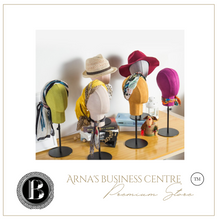 Load image into Gallery viewer, "Arna Royal Gown Collection" Luxury Hat Mannequin Cosmetology Window Display Model