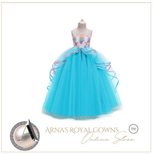 Load image into Gallery viewer, "Arna" Royal Gown Collection - Girls Unicorn Summer Dresses Tutu Long