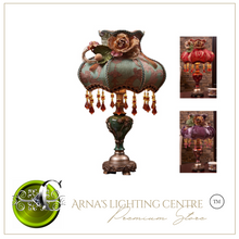 Load image into Gallery viewer, Arna Royal Collection - Europe Crystal Table Lamp Vintage Retro Palace Style