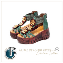 Load image into Gallery viewer, "Arna" Collection Shoes - Handcrafted Original Leathers High Heels Sandals