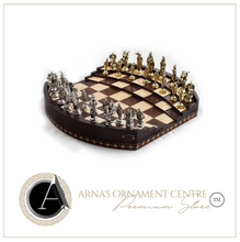 Load image into Gallery viewer, "Arna Lisa" Luxury Vintage Finest Collection - Handmade Walnut Wood 3D Big Size Chess Arena - Luxury Zinc Figures