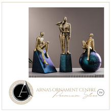 Load image into Gallery viewer, Nordic Abstract Sculpture Golden Book Shelf Accessories - Office Home & Living