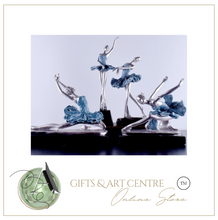 Load image into Gallery viewer, Nordic Sculpture Ballerina Statue Book Shelf Accessories x2 - Office Home & Living