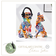 Load image into Gallery viewer, Nordic Sculpture Designer Dogs Statue x2 Book Shelf Accessories - Office Home & Living