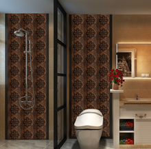 Load image into Gallery viewer, "Arna" Collections - DIY - Custom Crystal Film Covered Retro Metal Pattern Ceramic Tiles x20 Adhesive