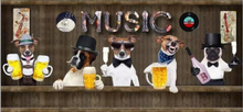 Load image into Gallery viewer, "Arna Collection" - Wall Paper - Hand-Painted Pet Restaurant, Pet Shop, Background Wall Wallpaper - Perfect for Feature Walls 4 Square Meter