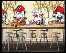 Load image into Gallery viewer, "Arna Collection" - Wall Paper - Hand-Painted Pet Restaurant, Pet Shop, Background Wall Wallpaper - Perfect for Feature Walls 6 Square Meter