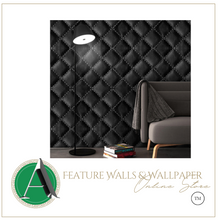 Load image into Gallery viewer, "Arna Collection" - Wall Paper - Luxury Brown 3D Faux Leather Wallpaper Soft (Many Colours)