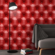 Load image into Gallery viewer, "Arna Collection" - Wall Paper - Luxury Pearl 3D Faux Leather Wallpaper Soft (Many Colours)