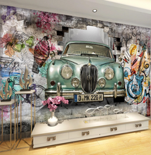 Load image into Gallery viewer, "Arna Collection" - Feature Wall - Retro Car Wall Sticker Removable 3D - 8 Square Meters