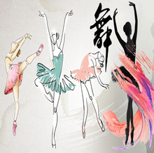 Load image into Gallery viewer, "Arna Collection" - Feature Wall - Ballet 3D Wall Sticker Removable - 12 Square Meters