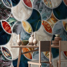 Load image into Gallery viewer, "Arna Collection" - Feature Wall - 3D luxury Abstract Wall Sticker Removable - 12 Square Meters (Many Sizes)