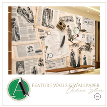 Load image into Gallery viewer, "Arna Collection" - Feature Wall - Restaurant Motorcycle Map Wall Sticker Removable - 10 Square Meters (Many Sizes)