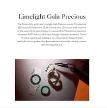 Load image into Gallery viewer, LimeLight Gala Elite Watch PIAGET Silver Green