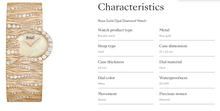 Load image into Gallery viewer, Copy of LimeLight Elite Watch PIAGET Rose Gold Diamond