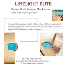 Load image into Gallery viewer, LimeLight Elite Watch PIAGET Sapphire Rose Gold