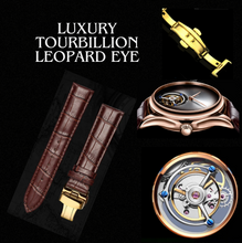 Load image into Gallery viewer, Luxury Tourbillion Sapphire Leopard Eye Watch