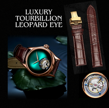 Load image into Gallery viewer, Luxury Tourbillion Sapphire Leopard Eye Watch
