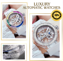 Load image into Gallery viewer, Luxury Rainbow Ladies Automatic Luminous Mechanical Watch
