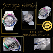 Load image into Gallery viewer, Luxury Rainbow Ladies Automatic Luminous Mechanical Watch