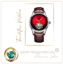 Load image into Gallery viewer, Luxury Tourbillion Sapphire Leopard Eye Watch