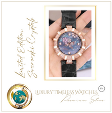 Load image into Gallery viewer, Limited Edition - Swarovski Crystal Black Flower