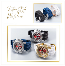 Load image into Gallery viewer, Limited Edition - Arna's Diamond Chronograph Baguette Black Gold