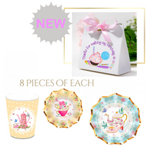 Load image into Gallery viewer, Royal Teacup Theme Birthday Party - 8 People Setting + Free Gifts